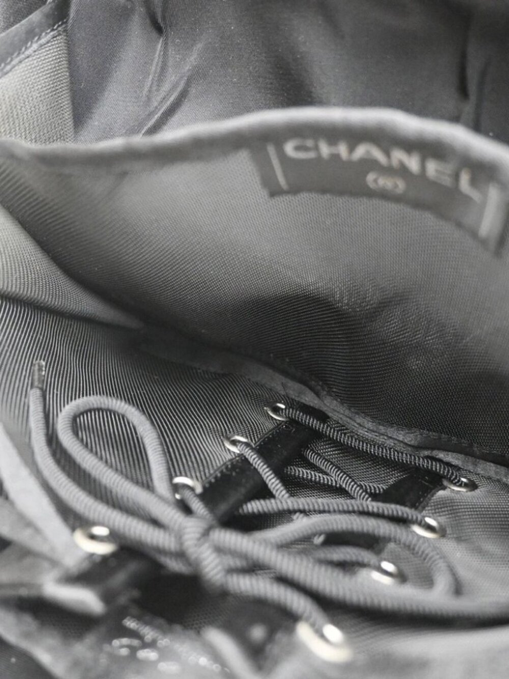 CHANEL CC Millennium Hip 2way Shoulder Hand Bag Canvas Black Vintage - Picture 11 of 16